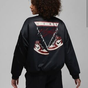 NWT JORDAN Flight Renegade Lost and Found Black Bomber Jacket Size XL